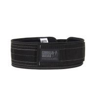 Gorilla Wear - 4 Inch Nylon Liffing Belt - Black/Gray