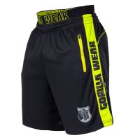 Gorilla Wear - Shelby Shorts - Black/Neon Lime