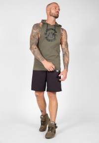 Gorilla Wear - Lawrence Hooded Tank Top - Army Green