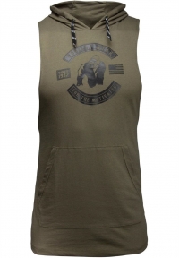 Gorilla Wear - Lawrence Hooded Tank Top - Army Green