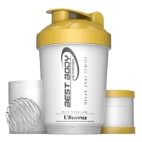 Best Body Nutrition - Eiwei Shaker USBottle - wei/gold