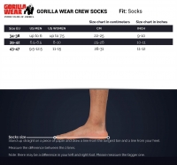 Gorilla Wear - Crew Socks - White