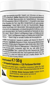 Weider - Vitamin D3/K2 + Magnesium (120 Kapseln)