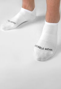 Gorilla Wear - Ankle Socks - White - 2-Pack