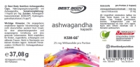 Best Body Nutrition - Ashwagandha Kapseln (60 Stck/Dose)