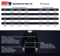 Gorilla Wear - Washington Tank Top – Schwarz