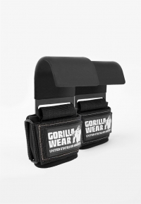 Gorilla Wear - Weight Lifting Hooks - Black/White